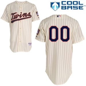 Minnesota Twins Customized Cream Stripes Cool Base Jersey