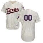Minnesota Twins Customized Cream Stripes FlexBase Jersey