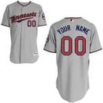 Minnesota Twins Customized Gray Cool Base Jersey