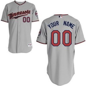 Minnesota Twins Customized Gray Cool Base Jersey