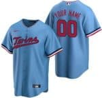 Minnesota Twins Customized Light Blue Cool Base Jersey