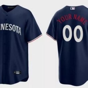 Minnesota Twins Customized Navy Alternate 2023 Cool Base Jersey