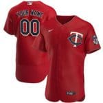 Minnesota Twins Customized Red Authentic Jersey
