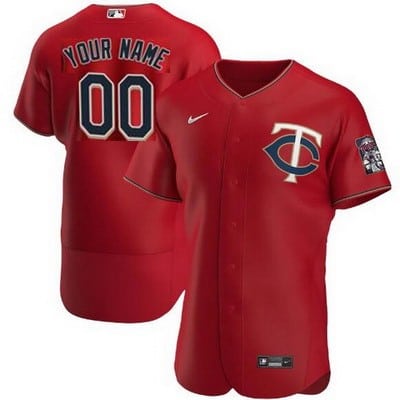 Minnesota Twins Customized Red Authentic Jersey