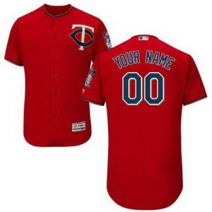 Minnesota Twins Customized Red FlexBase Jersey