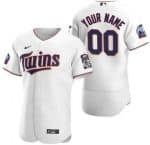 Minnesota Twins Customized White 60th Anniversary Authentic Jersey