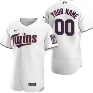 Minnesota Twins Customized White Authentic Jersey