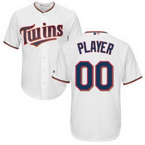 Minnesota Twins Customized White Cool Base Jersey
