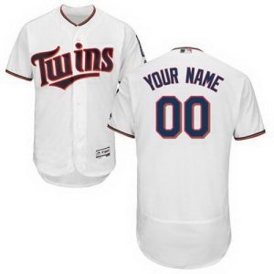 Minnesota Twins Customized White FlexBase Jersey