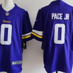 Minnesota Vikings #0 Ivan Pace Jr Limited Purle Vapor Jersey