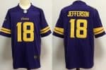 Minnesota Vikings #18 Justin Jefferson Limited Purple Throwback Vapor Jersey