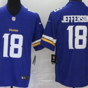 Minnesota Vikings #18 Justin Jefferson Limited Purple Vapor Untouchable Jersey