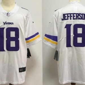 Minnesota Vikings #18 Justin Jefferson Limited White Vapor Untouchable Jersey