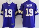 Minnesota Vikings #19 Adam Thielen Limited Purple Classic Vapor Jersey