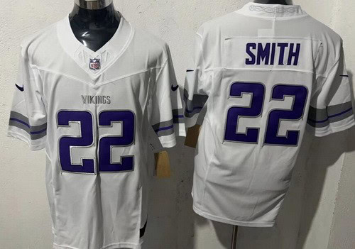 Minnesota Vikings #22 Harrison Smith Limited White Alternate FUSE Vapor Jersey