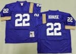 Minnesota Vikings #22 Paul Krause Purple 1975 Throwback Jersey