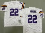 Minnesota Vikings #22 Paul Krause White 1975 Throwback Jersey