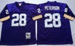 Minnesota Vikings #28 Adrian Peterson Purple Throwback Jersey