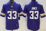 Minnesota Vikings #33 Aaron Jones Limited Purple Vapor Jersey