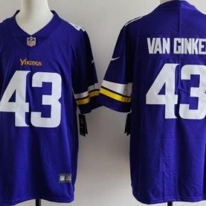 Minnesota Vikings #43 Andrew Van Ginkel Limited Purple Vapor Jersey