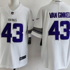 Minnesota Vikings #43 Andrew Van Ginkel Limited White Alternate Vapor Jersey