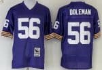 Minnesota Vikings #56 Chris Doleman Purple Throwback Jersey
