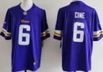 Minnesota Vikings #6 Lewis Cine Limited Purple Vapor Jersey