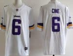 Minnesota Vikings #6 Lewis Cine Limited White Vapor Jersey