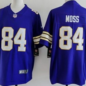 Minnesota Vikings #84 Randy Moss Limited Purple Classic Vapor Jersey