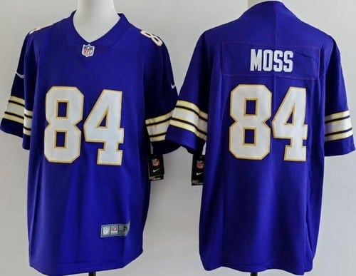 Minnesota Vikings #84 Randy Moss Limited Purple Classic Vapor Jersey