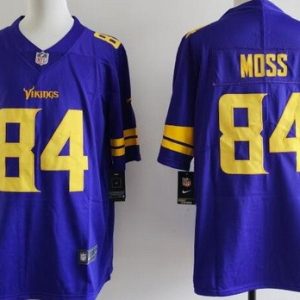 Minnesota Vikings #84 Randy Moss Limited Purple Throwback Vapor Jersey