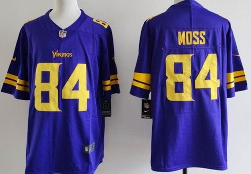 Minnesota Vikings #84 Randy Moss Limited Purple Throwback Vapor Jersey