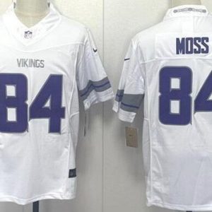 Minnesota Vikings #84 Randy Moss Limited White Alternate FUSE Vapor Jersey