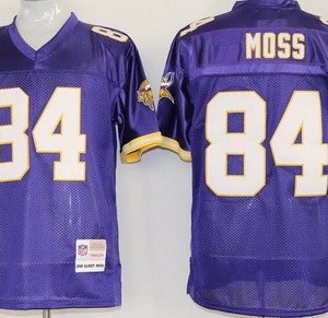 Minnesota Vikings #84 Randy Moss Purple Throwback Jersey