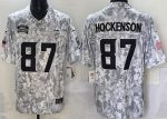 Minnesota Vikings #87 TJ Hockenson Limited Arctic Camo 2024 Salute to Service Jersey