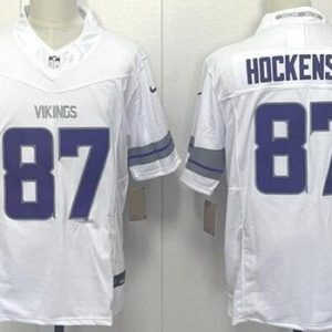 Minnesota Vikings #87 TJ Hockenson Limited White Alternate FUSE Vapor Jersey