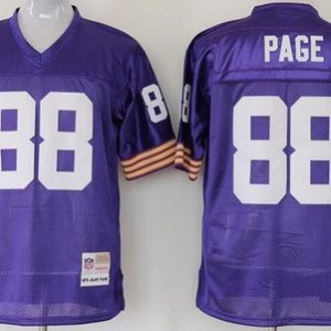 Minnesota Vikings #88 Alan Page Purple Throwback Jersey