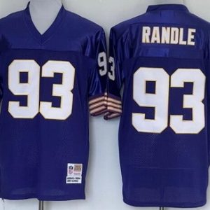 Minnesota Vikings #93 John Randle Purple Throwback Jersey