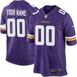 Minnesota Vikings Customized Game Purple Jersey