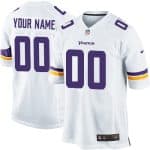 Minnesota Vikings Customized Game White Jersey