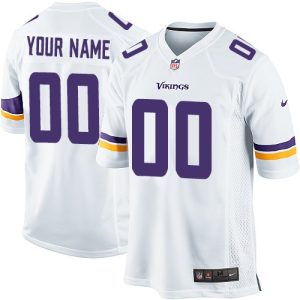 Minnesota Vikings Customized Game White Jersey