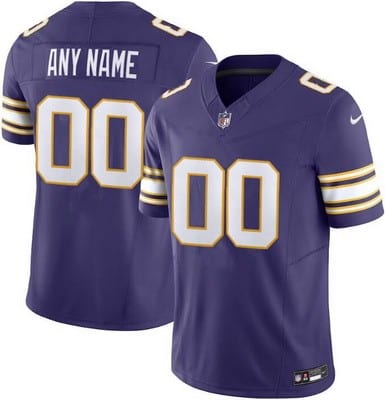 Minnesota Vikings Customized Limited Purple Classic FUSE Vapor Jersey