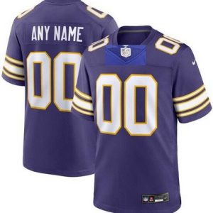 Minnesota Vikings Customized Limited Purple Classic Vapor Jersey