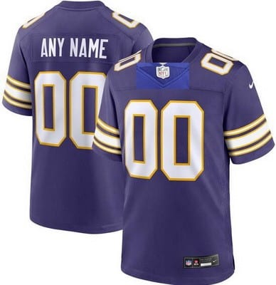 Minnesota Vikings Customized Limited Purple Classic Vapor Jersey