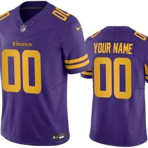 Minnesota Vikings Customized Limited Purple Throwback FUSE Vapor Jersey