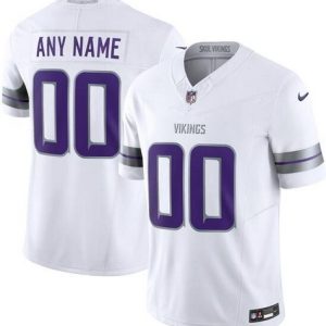 Minnesota Vikings Customized Limited White Alternate FUSE Vapor Jersey