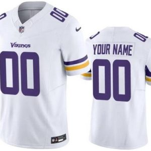 Minnesota Vikings Customized Limited White FUSE Vapor Jersey