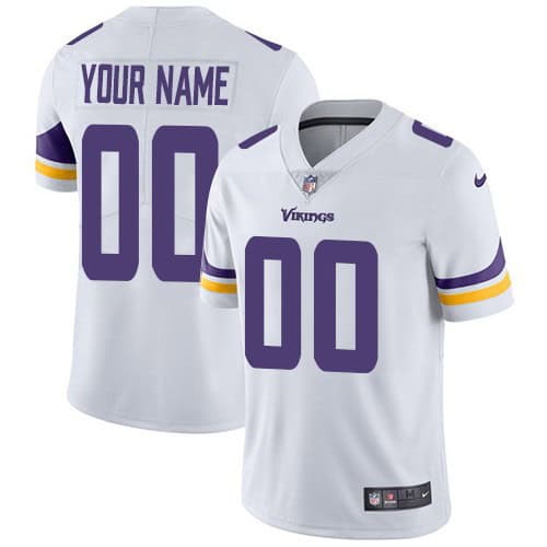 Minnesota Vikings Customized Limited White Vapor Untouchable Jersey