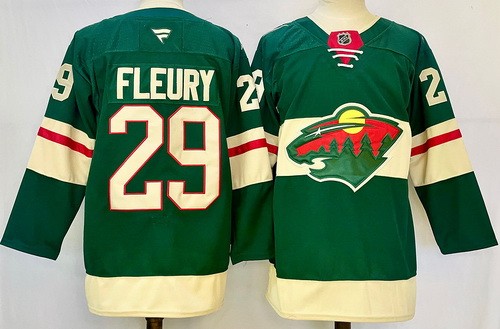 Minnesota Wild #29 Marc Andre Fleury Green Authentic Jersey