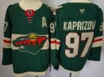 Minnesota Wild #97 Kirill Kaprizov Green Authentic Jersey